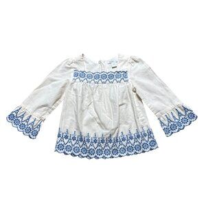 BabyGap Baby Girl's Embroidered Bohemian Babydoll Top Size 18-24 Mo